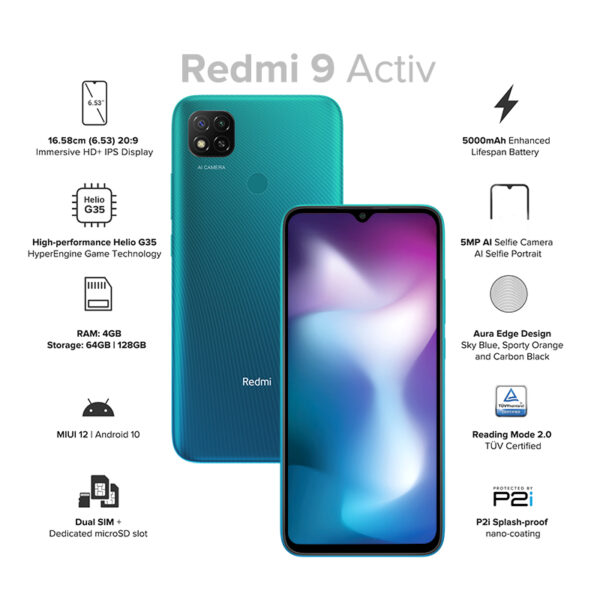 Redmi 9 Activ (4GB+64GB) - Image 2